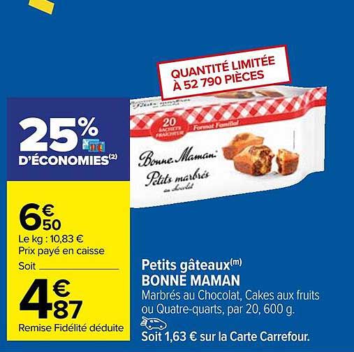 petits gâteaux bonne maman
