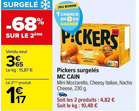pickers surgelés mc cain