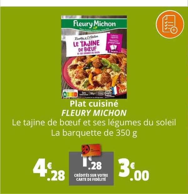 plat cuisiné fleury michon