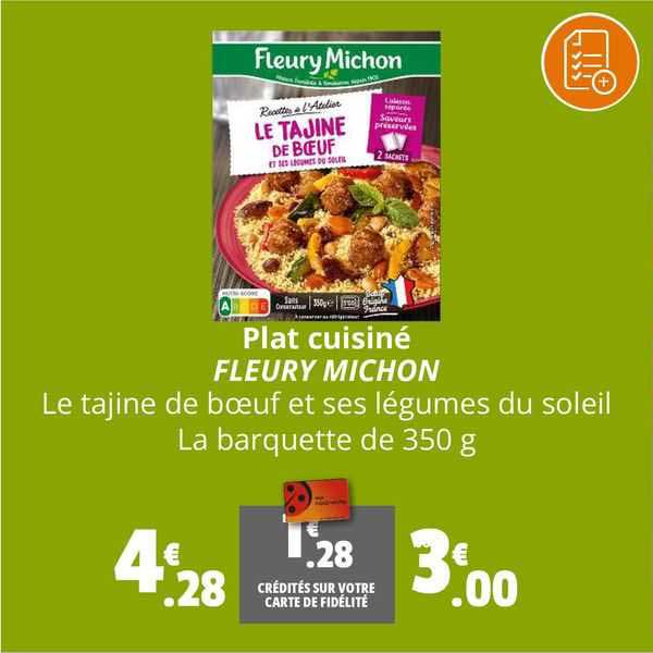 Plat Cuisiné Fleury Michon Le Tajine De Bœuf Et Ses Légumes Du Soleil
