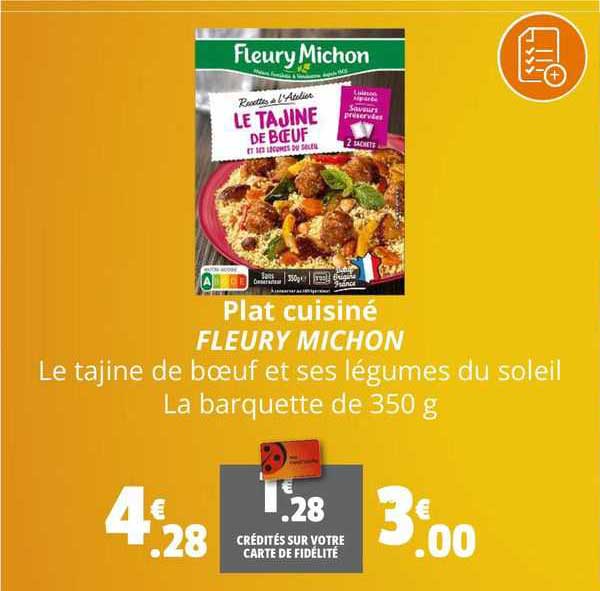 plat cuisiné fleury michon
