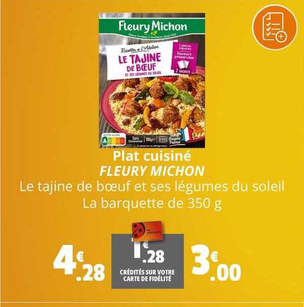 plat cuisiné fleury michon