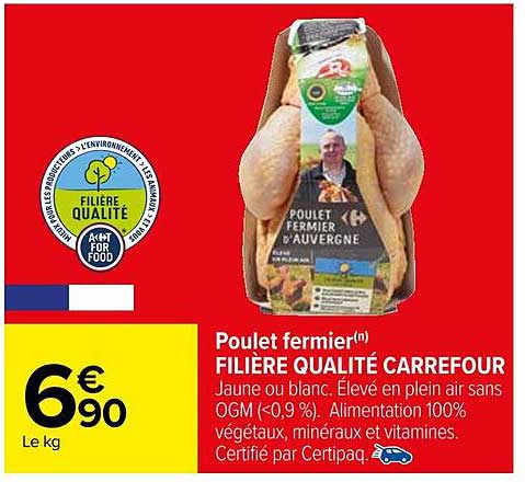 Poulet Fermier Filière Qualité Carrefour