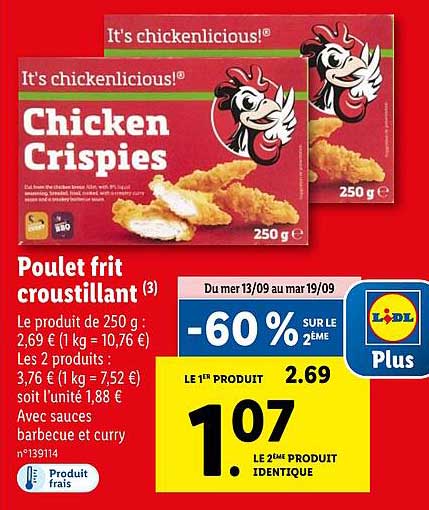 poulet frit croustillant