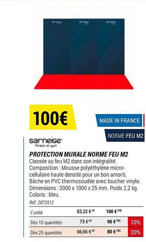 protection murale norme feu m2