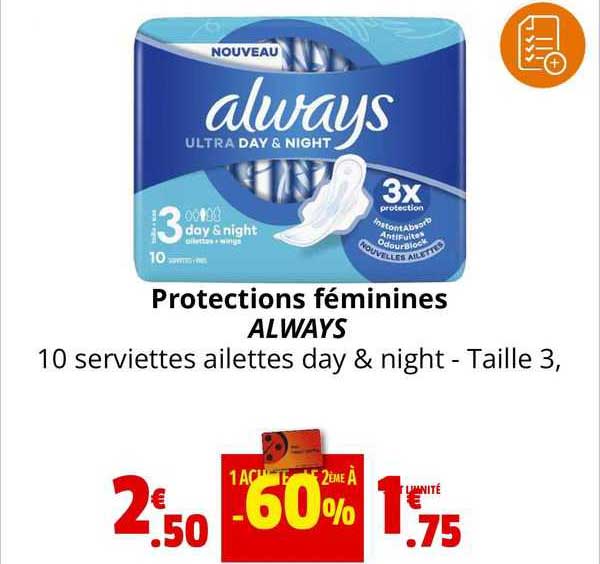 protections féminines always