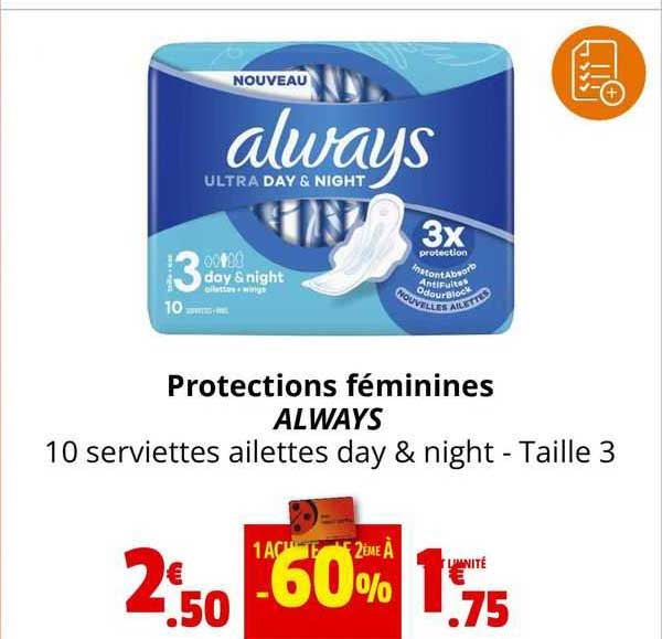 protections féminines always