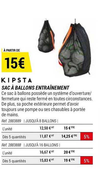 Sac à Ballons Entraînement Kipsta