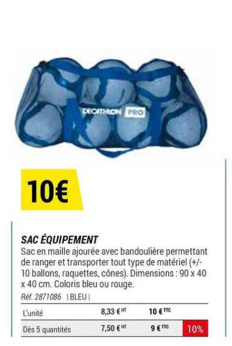 Sac équipement