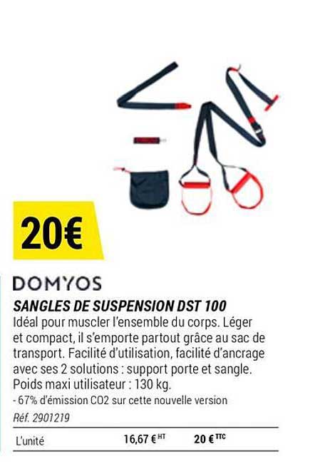 sangles de suspension dst 100 domyos