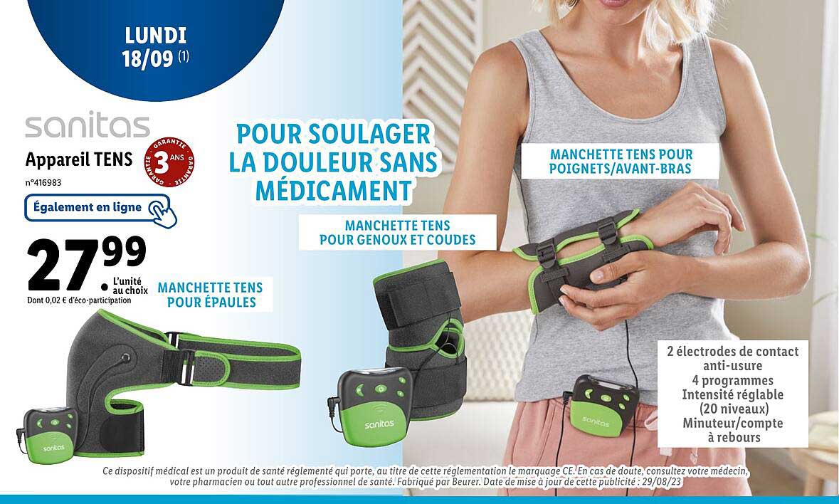 sanitas appareil tens