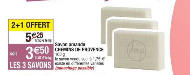 savon amande chemins de provence