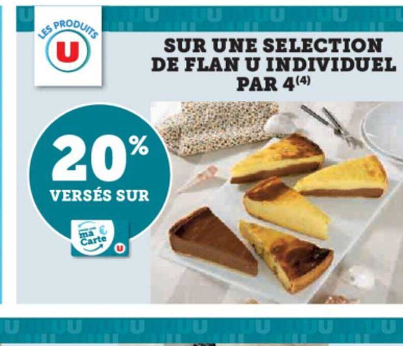 sélection de flan u individuel par 4