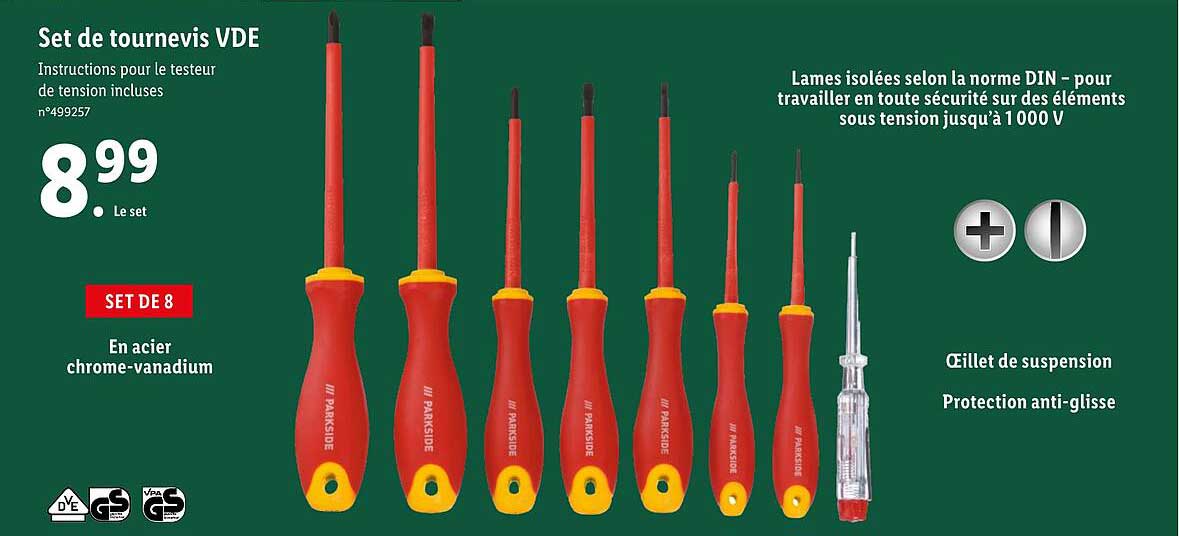 set de tournevis vde