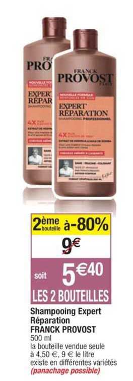 shampooing expert réparation franck provost