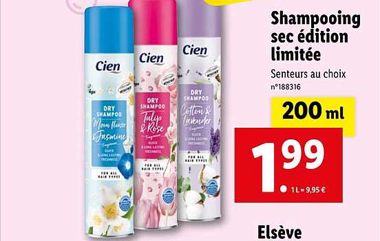 Shampooing Sec édition Limitée
