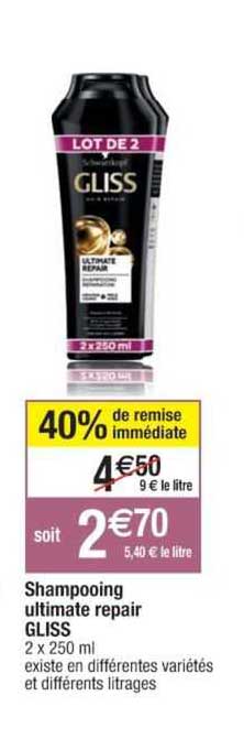 Shampooing Ultimate Repair Gliss