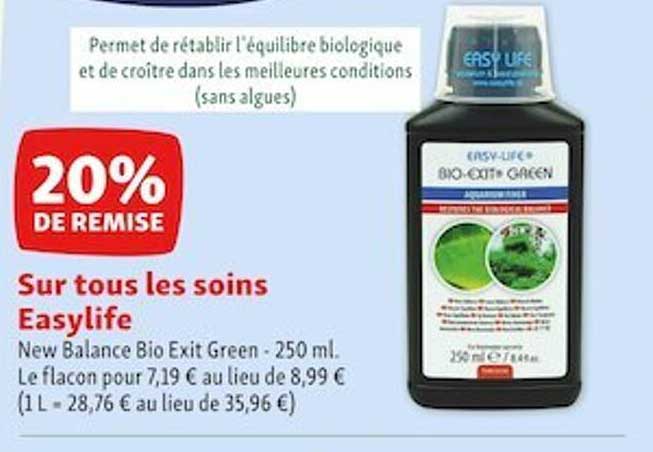 soins easylife new balance bio exit green