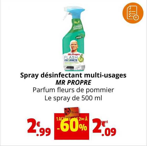 spray désinfectant multi-usages mr propre