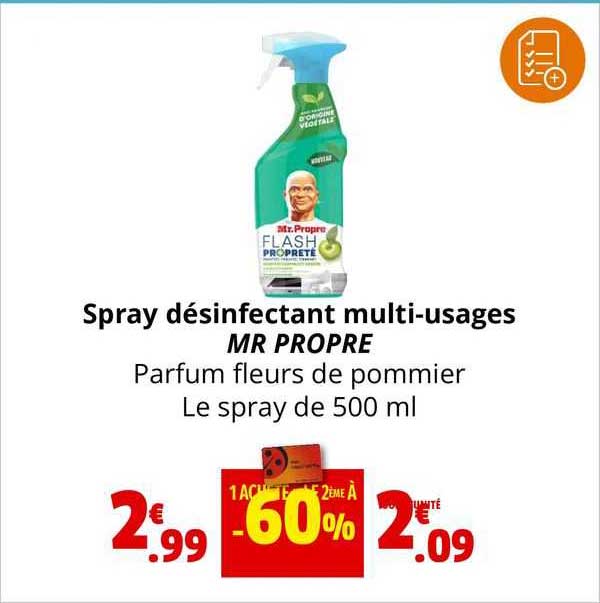 spray désinfectant multi-usages mr propre