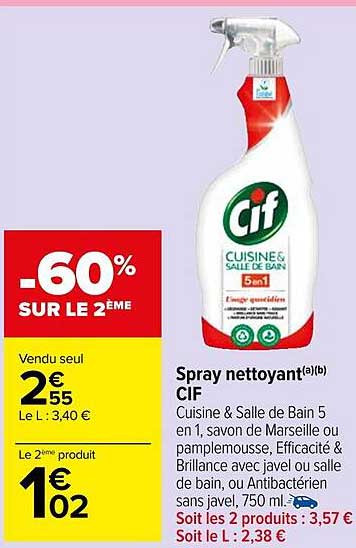 Spray Nettoyant Cif