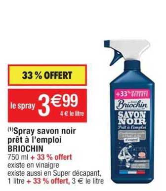 Spray Savon Noir Prêt à L'emploi Briochin