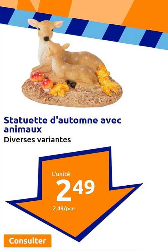 statuette d'automne avec animaux