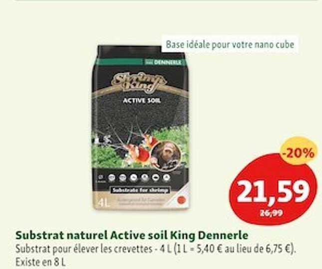 substrat naturel active soil king dennerle