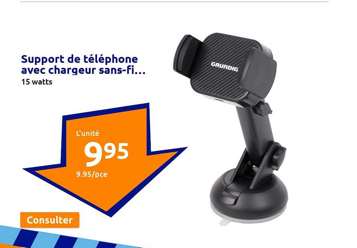 Support De Téléphone Avec Chargeur Sans-fil Grundig