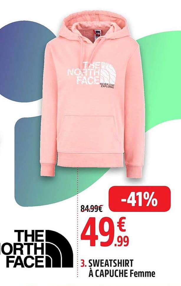 sweatshirt à capuche femme the north face