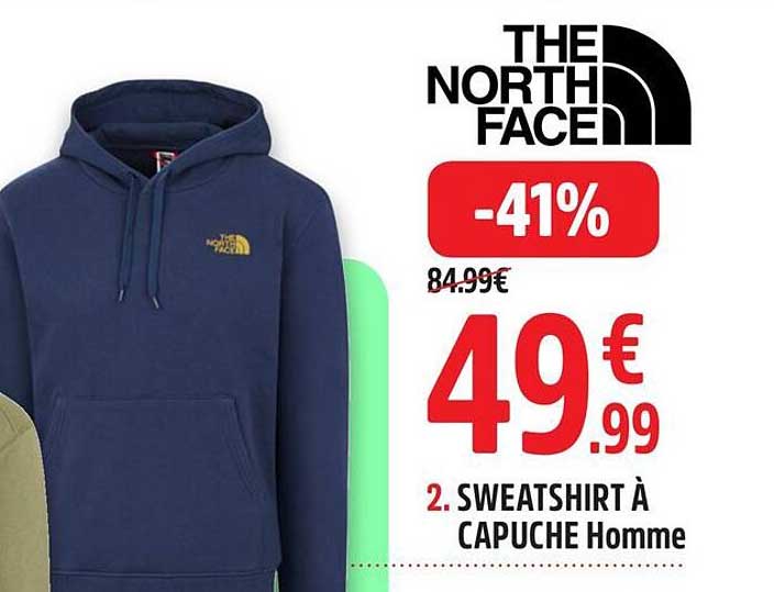 sweatshirt à capuche homme the north face