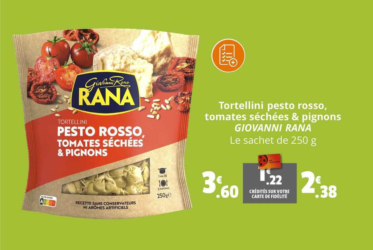 tortellini  pesto rosso tomates séchées & pignons giovanni rana