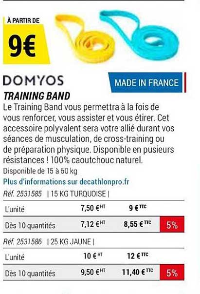 training band domyos