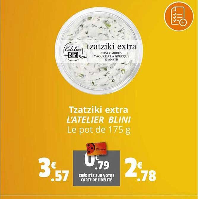 tzatziki extra l'atelier blini