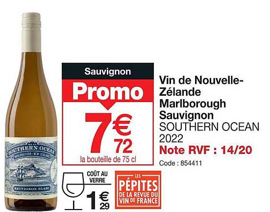 vin de nouvelle-zélande marlborough sauvignon southern ocean 2022