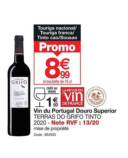 vin du portugal douro superior terras do grifo tinto 2020