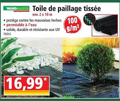 Windhager Toile De Paillage Tissée