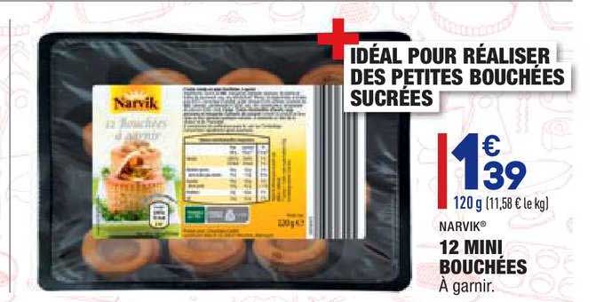 12 Mini Bouchées Narvik