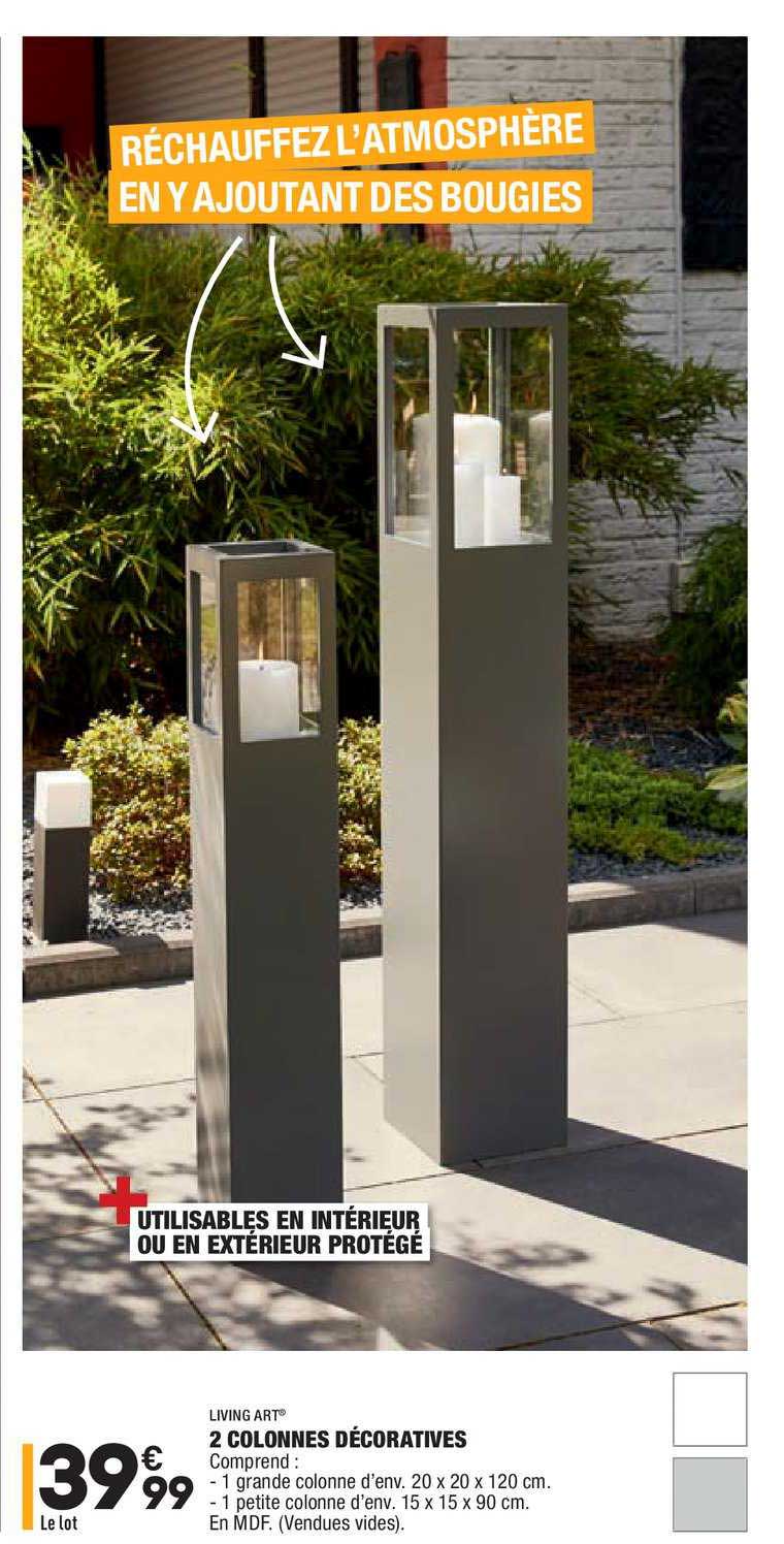 2 Colonnes Décoratives Living Art