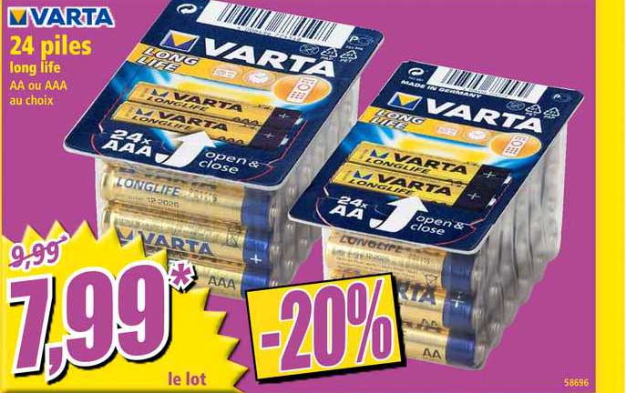 24 Piles Varta