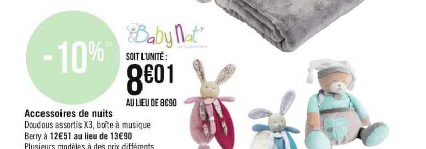 accessoires de nuits baby nat'