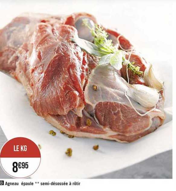 agneau épaule semi désossée à rôtir