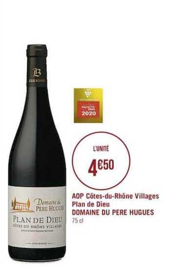 aop côtes du rhône villages plan de dieu domaine du père hugues