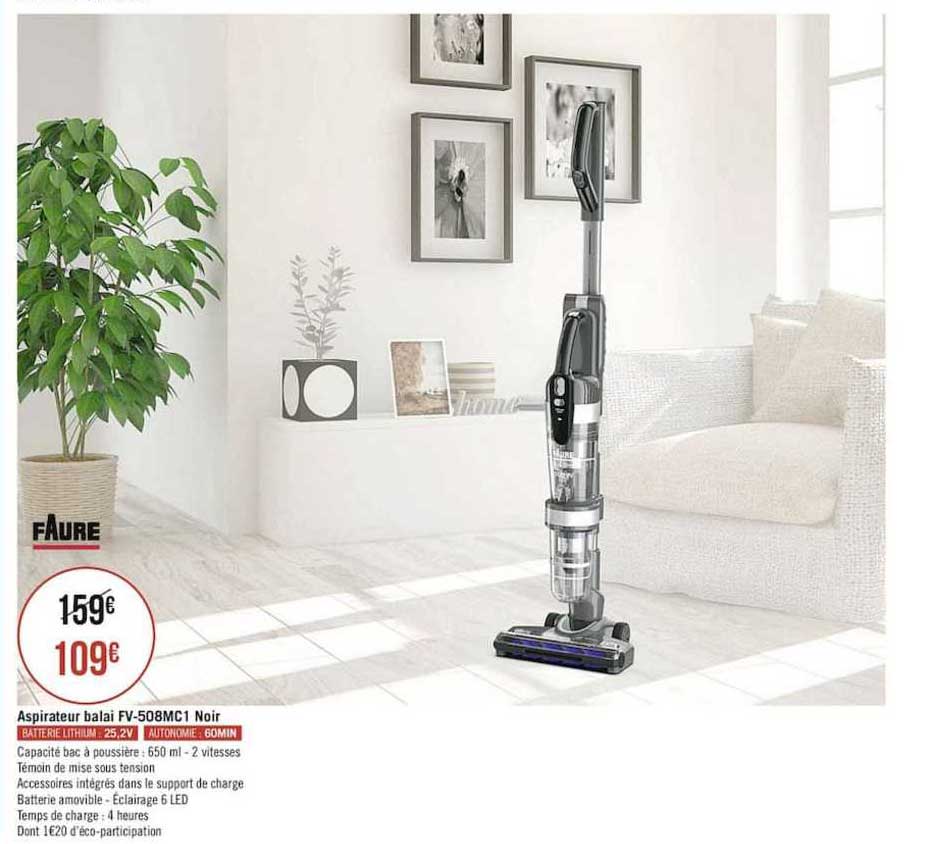 Aspirateur Balai Fv508mc1 Noir Faure