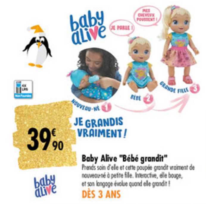 baby alive bébé grandit