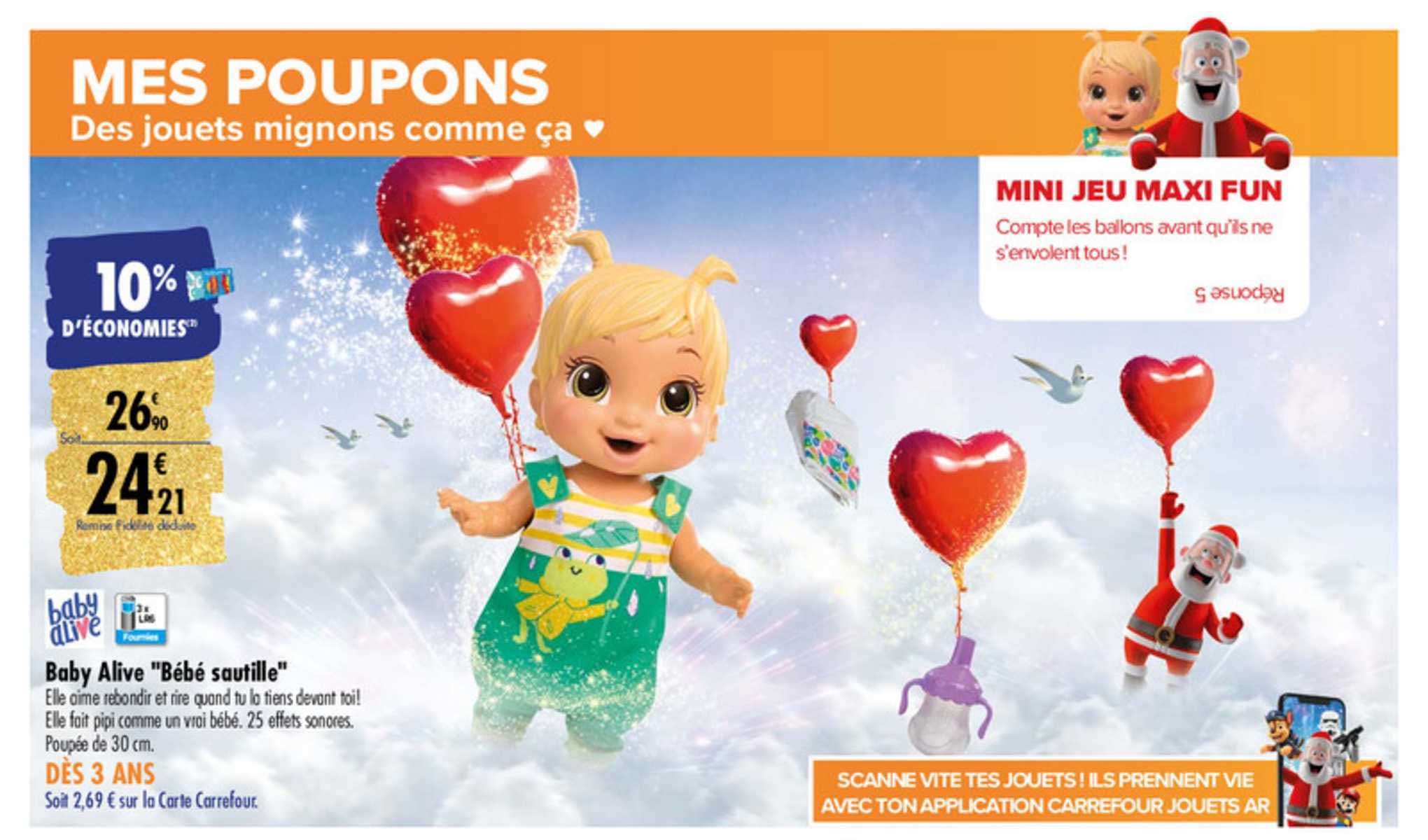 baby alive bébé sautille