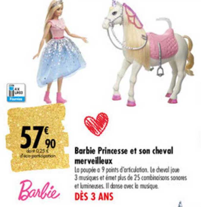 barbie princesse et son cheval merveilleux