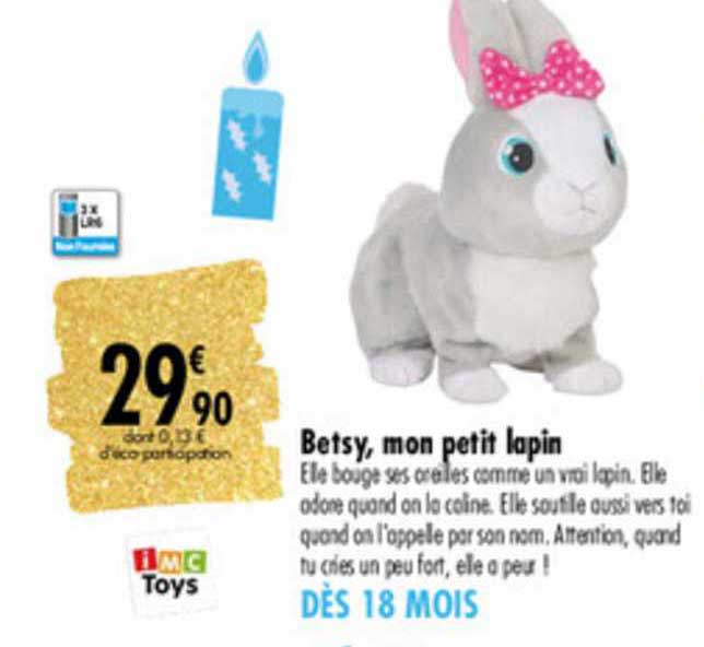 betsy mon petit lapin imc toys