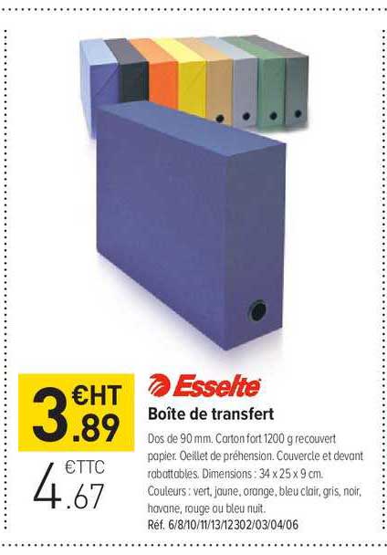 boîte de transfer esselte