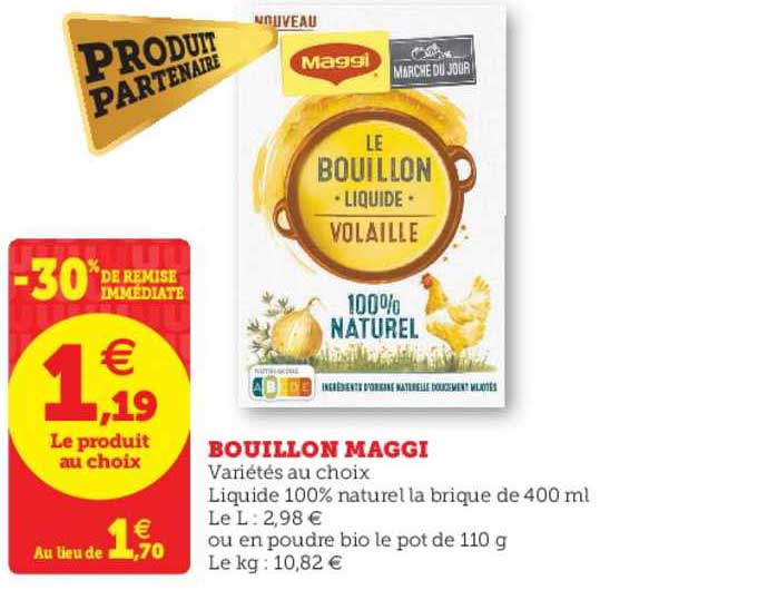 Bouillon Maggi -30% De Remise Immédiate